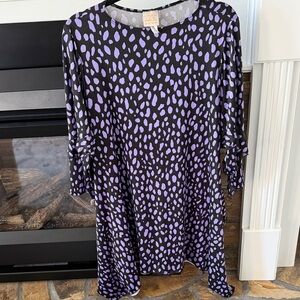 Zadie B’s Black & Lavender Spot Tunic